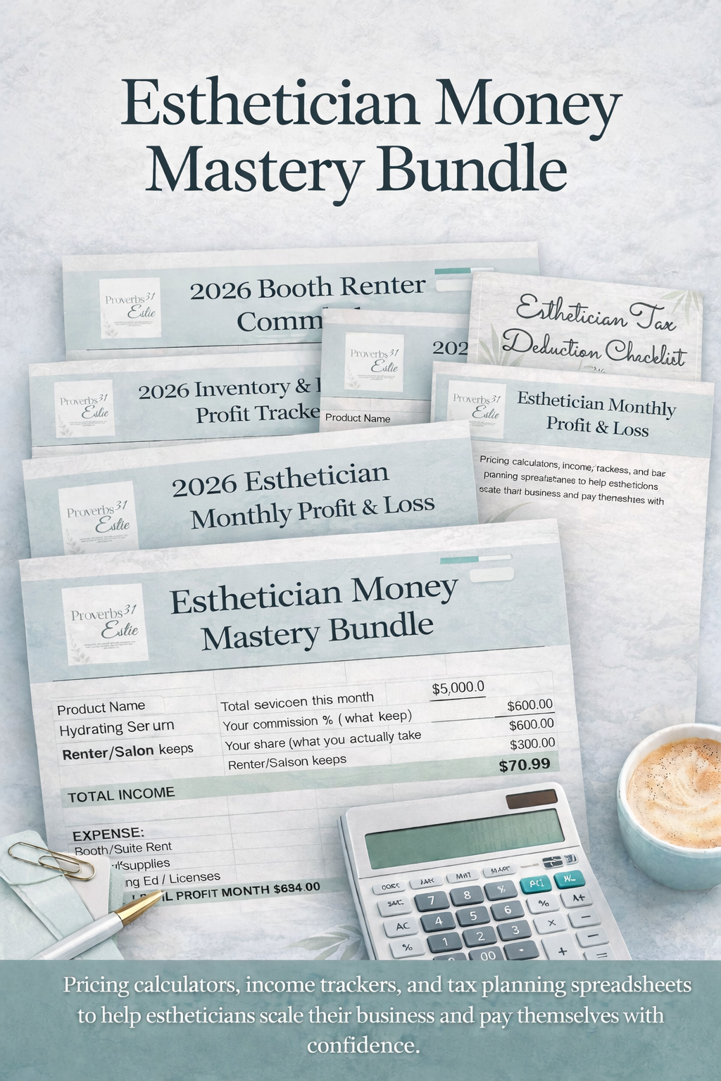 esthetician money mastery bundle image